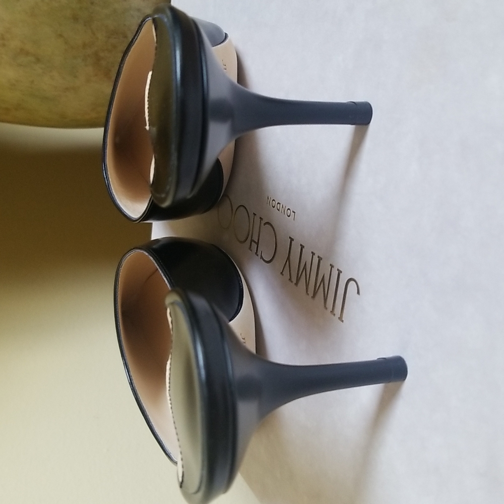 NWOT Jimmy Choo Black Rav 65 Mules - SZ 41 - Picture 7 of 16